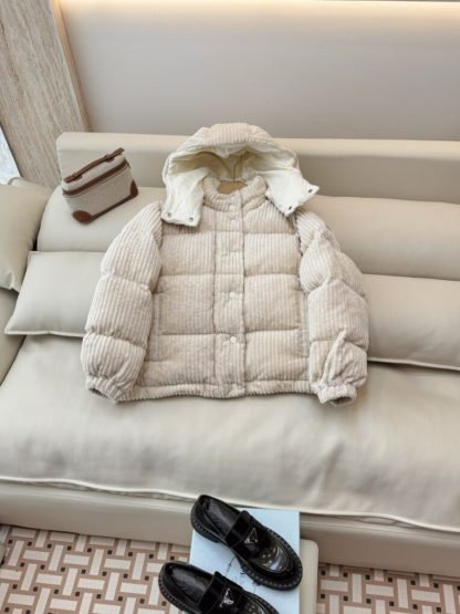  Moncler Daos Chenille Women's Down Jacket Beige #3753 - Image 17