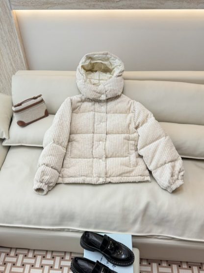  Moncler Daos Chenille Women's Down Jacket Beige #3753 - Image 13