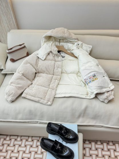  Moncler Daos Chenille Women's Down Jacket Beige #3753 - Image 12