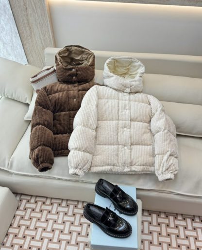  Moncler Daos Chenille Women's Down Jacket Beige #3753 - Image 20