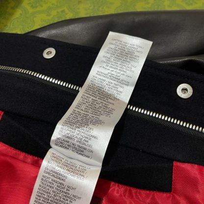 REPLICA GUCCI MEN'S WOOL AND LEATHER VARSITY JACKET REAL LEATHER #3840 - Image 9