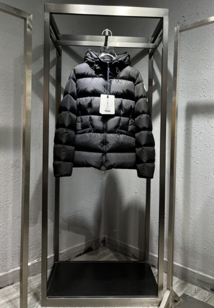 REPLICA MONCLER AVOCE HOODED SHORT DOWN JACKET BLACK #3894 - Image 2