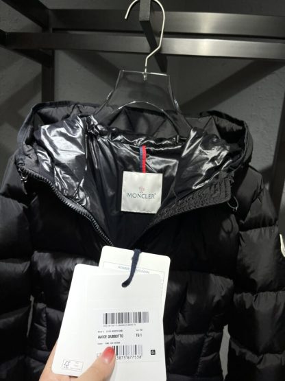 REPLICA MONCLER AVOCE HOODED SHORT DOWN JACKET BLACK #3894 - Image 4