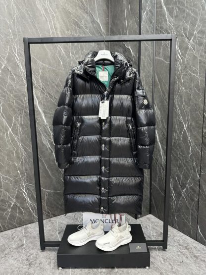 Replica Moncler Women's Hanoverian Long Down Jacket Black#3756