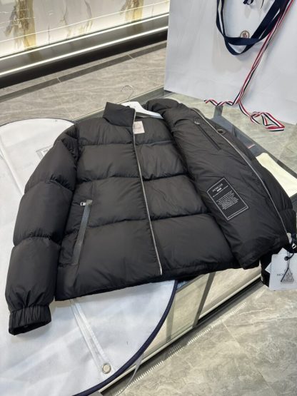 REPLICA MONCLER MEN'S BLACK BESBRE SHORT DOWN JACKET #3764 - Image 6