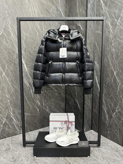 REPLICA MEN'S MONCLER BLACK MALJASSET SHORT DOWN JACKET #3769 - Image 8