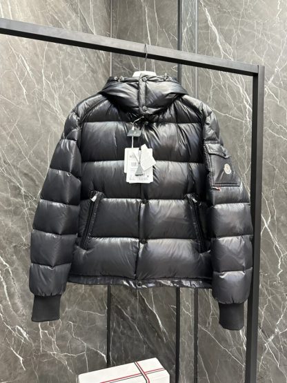 REPLICA MEN'S MONCLER BLACK MALJASSET SHORT DOWN JACKET #3769 - Image 10