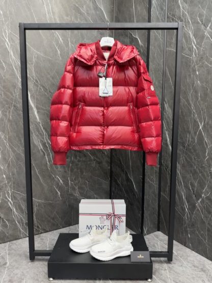 REPLICA MEN'S MONCLER RED MALJASSET SHORT DOWN JACKET #3771 - Image 17