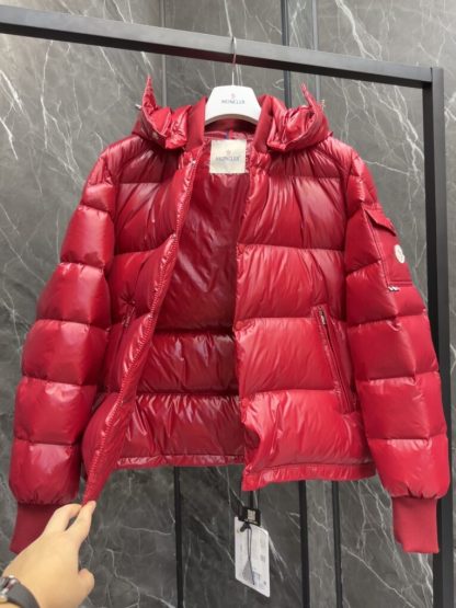 REPLICA MEN'S MONCLER RED MALJASSET SHORT DOWN JACKET #3771 - Image 12