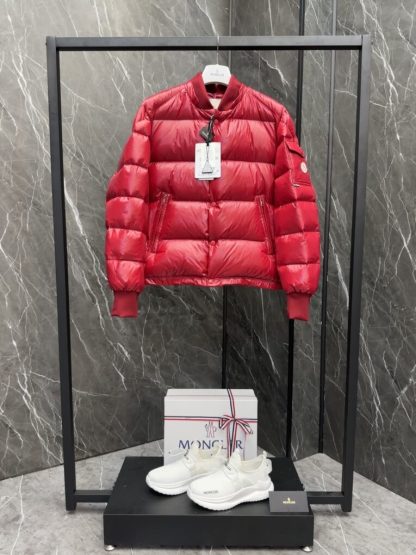 REPLICA MEN'S MONCLER RED MALJASSET SHORT DOWN JACKET #3771 - Image 14
