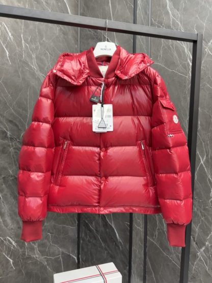 REPLICA MEN'S MONCLER RED MALJASSET SHORT DOWN JACKET #3771