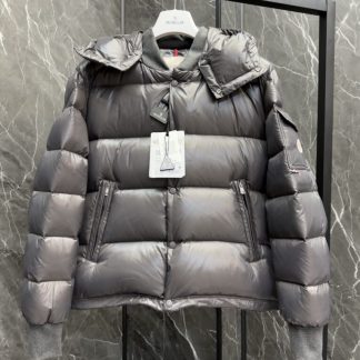 REPLICA MEN'S MONCLER DARK GRAY MALJASSET SHORT DOWN JACKET #3770