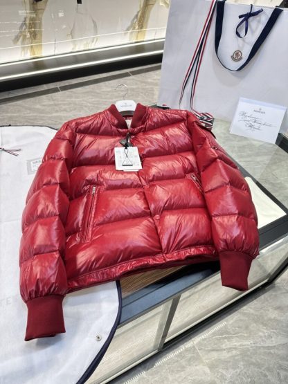 REPLICA MEN'S MONCLER RED MALJASSET SHORT DOWN JACKET #3771 - Image 3