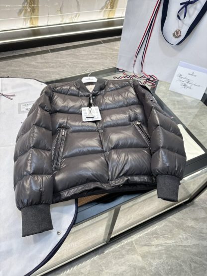 REPLICA MEN'S MONCLER DARK GRAY MALJASSET SHORT DOWN JACKET #3770 - Image 11