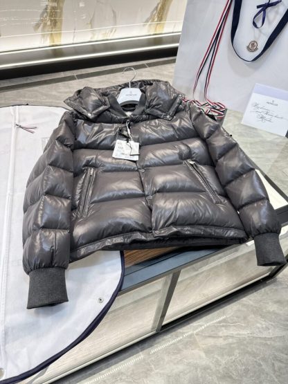 REPLICA MEN'S MONCLER DARK GRAY MALJASSET SHORT DOWN JACKET #3770 - Image 18