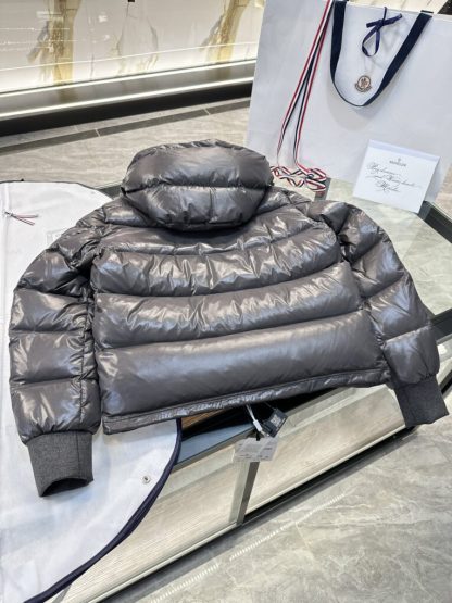 REPLICA MEN'S MONCLER DARK GRAY MALJASSET SHORT DOWN JACKET #3770 - Image 12