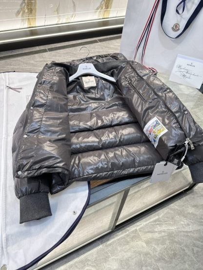 REPLICA MEN'S MONCLER DARK GRAY MALJASSET SHORT DOWN JACKET #3770 - Image 13