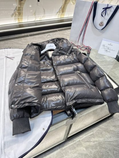REPLICA MEN'S MONCLER DARK GRAY MALJASSET SHORT DOWN JACKET #3770 - Image 14