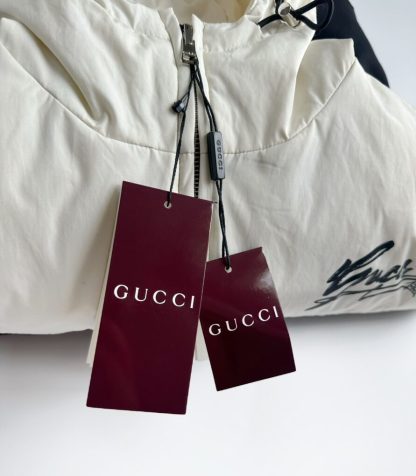  GUCCI MEN'S TECHNICAL COTTON CANVAS HOODED JACKET 787197 #3831 - Image 12