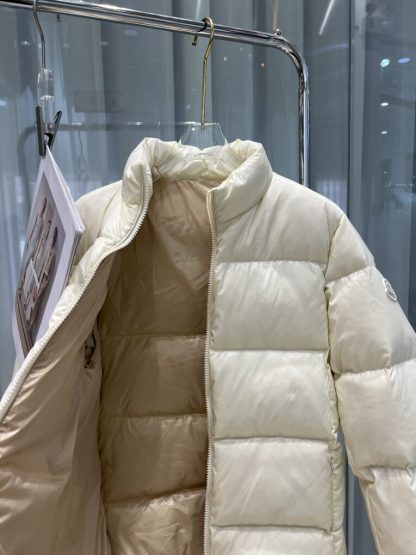 REPLICA MONCLER ABBADIA SHORT DOWN JACKET WOMEN OFF WHITE #3817 - Image 5