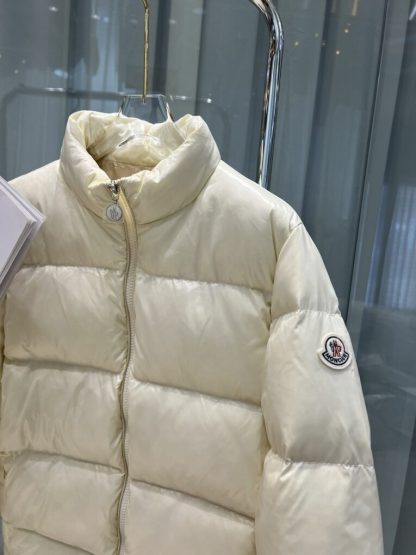 REPLICA MONCLER ABBADIA SHORT DOWN JACKET WOMEN OFF WHITE #3817 - Image 3