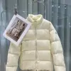 REPLICA MONCLER ABBADIA SHORT DOWN JACKET WOMEN OFF WHITE #3817 - Image 2