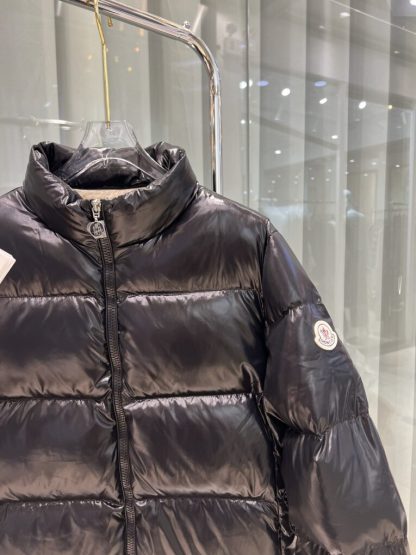 REPLICA MONCLER ABBADIA SHORT DOWN JACKET WOMEN BLACK #3816 - Image 4