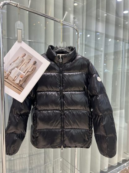 REPLICA MONCLER ABBADIA SHORT DOWN JACKET WOMEN BLACK #3816 - Image 2