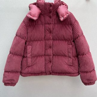 Replica Moncler Daos Chenille Women's Down Jacket Dusty Pink #3752