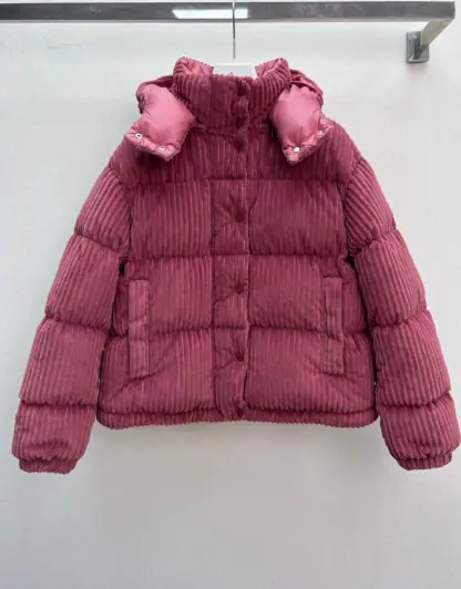 Replica Moncler Daos Chenille Women's Down Jacket Dusty Pink #3752