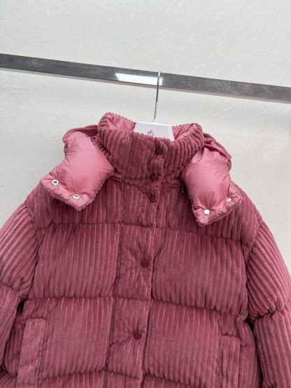  Moncler Daos Chenille Women's Down Jacket Dusty Pink #3752 - Image 12