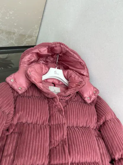  Moncler Daos Chenille Women's Down Jacket Dusty Pink #3752 - Image 6