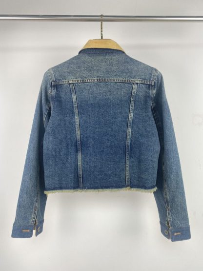  Miu Miu Denim blouson jacket Women 2025 navy blue #3870 - Image 7