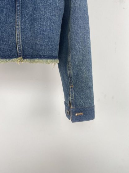  Miu Miu Denim blouson jacket Women 2025 navy blue #3870 - Image 3