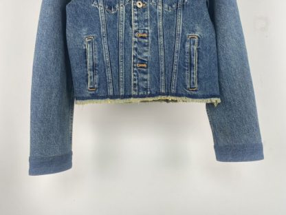 Miu Miu Denim blouson jacket Women 2025 navy blue #3870 - Image 4