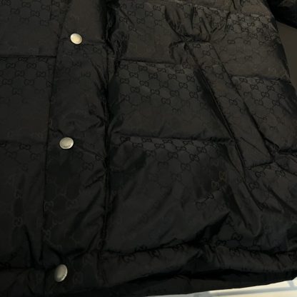 GUCCI MEN'S GG NYLON JACQUARD JACKET WITH WEB 715519 #3833 - Image 7