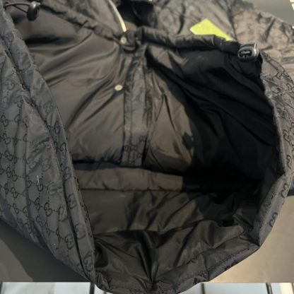  GUCCI MEN'S GG NYLON JACQUARD JACKET WITH WEB 715519 #3833 - Image 5
