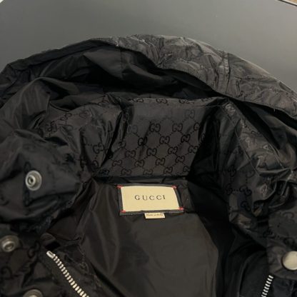  GUCCI MEN'S GG NYLON JACQUARD JACKET WITH WEB 715519 #3833 - Image 8