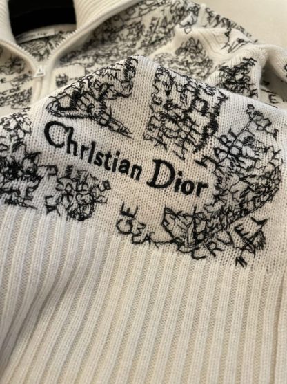  Dior Women's DiorAlps Mock-Neck Cardigan #3863 - Image 8