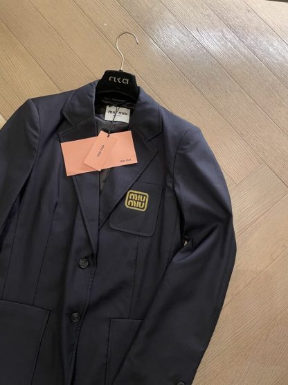  MiuMiu Single-breasted mohair jacket For Women #3869 - Image 9