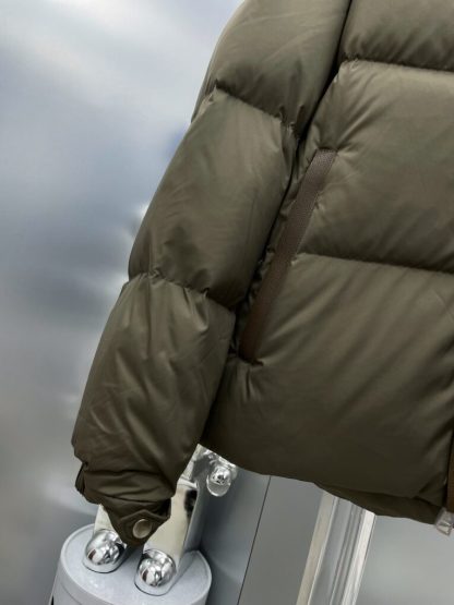 REPLICA MONCLER MEN'S BEIGE BESBRE SHORT DOWN JACKET #3763 - Image 8