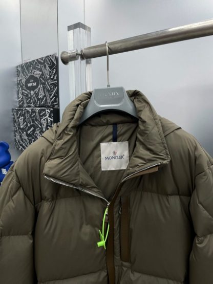 REPLICA MONCLER MEN'S BEIGE BESBRE SHORT DOWN JACKET #3763 - Image 9