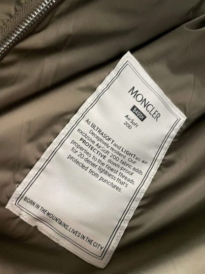 REPLICA MONCLER MEN'S BEIGE BESBRE SHORT DOWN JACKET #3763 - Image 3