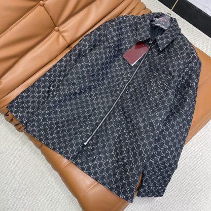  GUCCI MEN'S WOOL JACKET WITH GG SHADOW 803984 #3832 - Image 17