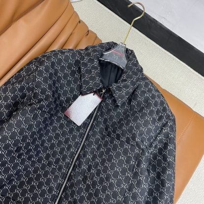  GUCCI MEN'S WOOL JACKET WITH GG SHADOW 803984 #3832 - Image 20