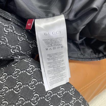  GUCCI MEN'S WOOL JACKET WITH GG SHADOW 803984 #3832 - Image 2