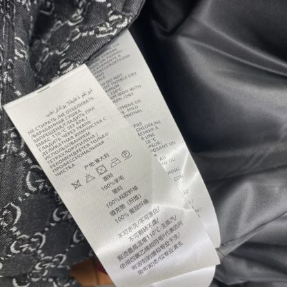  GUCCI MEN'S WOOL JACKET WITH GG SHADOW 803984 #3832 - Image 6