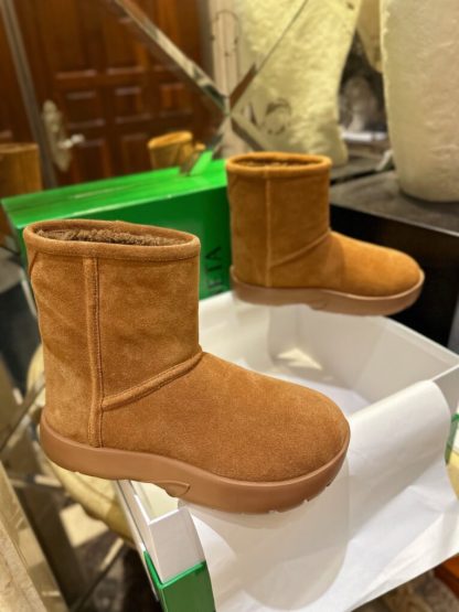  Bottega Veneta Snap Ankle Boot Caramel For Women #3800 - Image 4