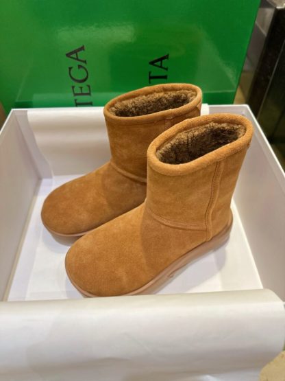  Bottega Veneta Snap Ankle Boot Caramel For Women #3800 - Image 7