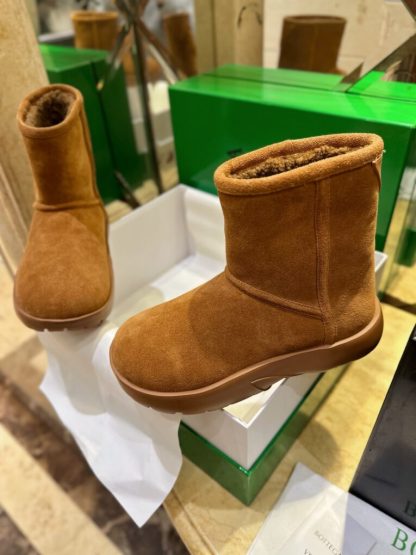  Bottega Veneta Snap Ankle Boot Caramel For Women #3800 - Image 8
